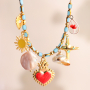 Sommerliche Schmuck-Ideen mit Anh&auml;ngern aus DQ-Metall mit Emaille