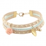Sch&ouml;ner Schmuck mit Imitat Wildleder mit Strass und Nieten