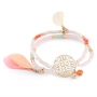 Sch&ouml;ne Armb&auml;nder und Ohrringe mit kleinen Federn!
