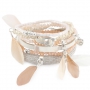 Sch&ouml;ne Armb&auml;nder und Ohrringe mit kleinen Federn!