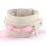 Sch&ouml;nes Armbandset in rose T&ouml;nen