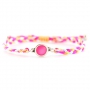 Trendy Kette mit Halbedelstein Anh&auml;nger und ganz viel Macram&eacute; Armb&auml;nder!