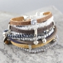 Mach hippe Armb&auml;nder mit 5mm Imitat Slogan Leder!