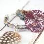 Besonderer Boho Schmuck mit einem Kniff in sch&ouml;nen Farben!