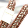Fashion Armb&auml;nder aus Wachskordel mit Zubeh&ouml;r aus DQ Metall