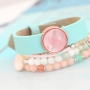 Diese Sommer Armb&auml;nder aus Cuoio und Sommer Perlen sind absolut In!