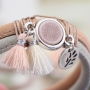 Hipp & sch&ouml;n: Armb&auml;nder in fr&ouml;hlichen Farben aus gestepptem Imitat Leder