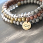 Faszinierender Schmuck mit Cuoio, Holz Perlen, Facettperlen und Perlen aus Acryl