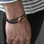 Mach super Winter Schmuck f&uuml;r M&auml;nner mit u.a. Naturstein Perlen, DQ Metall und Leder.