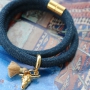 Modernen robusten schicken Schmuck machen Sie selbst mit unserer sch&ouml;nen trendy flach Kordel Denim und trendy gesteppt Kordel. Der Trend von jetzt!