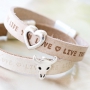 Schicke-ausgefallene Armb&auml;nder machen Sie so&hellip;mit flach Leder DQ und Zubeh&ouml;r aus DQ Metall machen Sie einen anspruchsvollen Look 