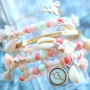 Machen Sie Ihren Beach Look komplett mit sch&ouml;nen handgemachtem Schmuck aus herrlichen Muschelperlen in grellen Farben!