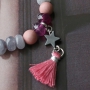 Trendy Schmuck aus Naturstein Perlen Facett geschliffen mit rosa T&ouml;nen