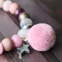 Trendy Schmuck aus Naturstein Perlen Facett geschliffen mit rosa T&ouml;nen